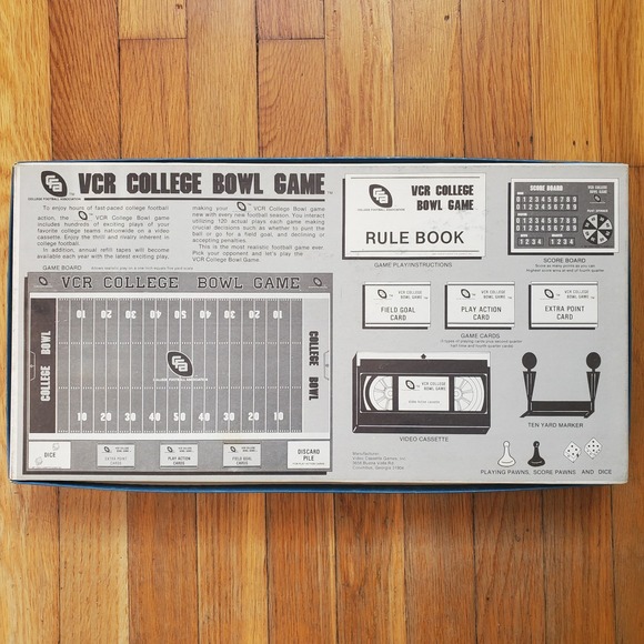VCR college bowl game video cassette games board game vintage - Picture 2 of 6